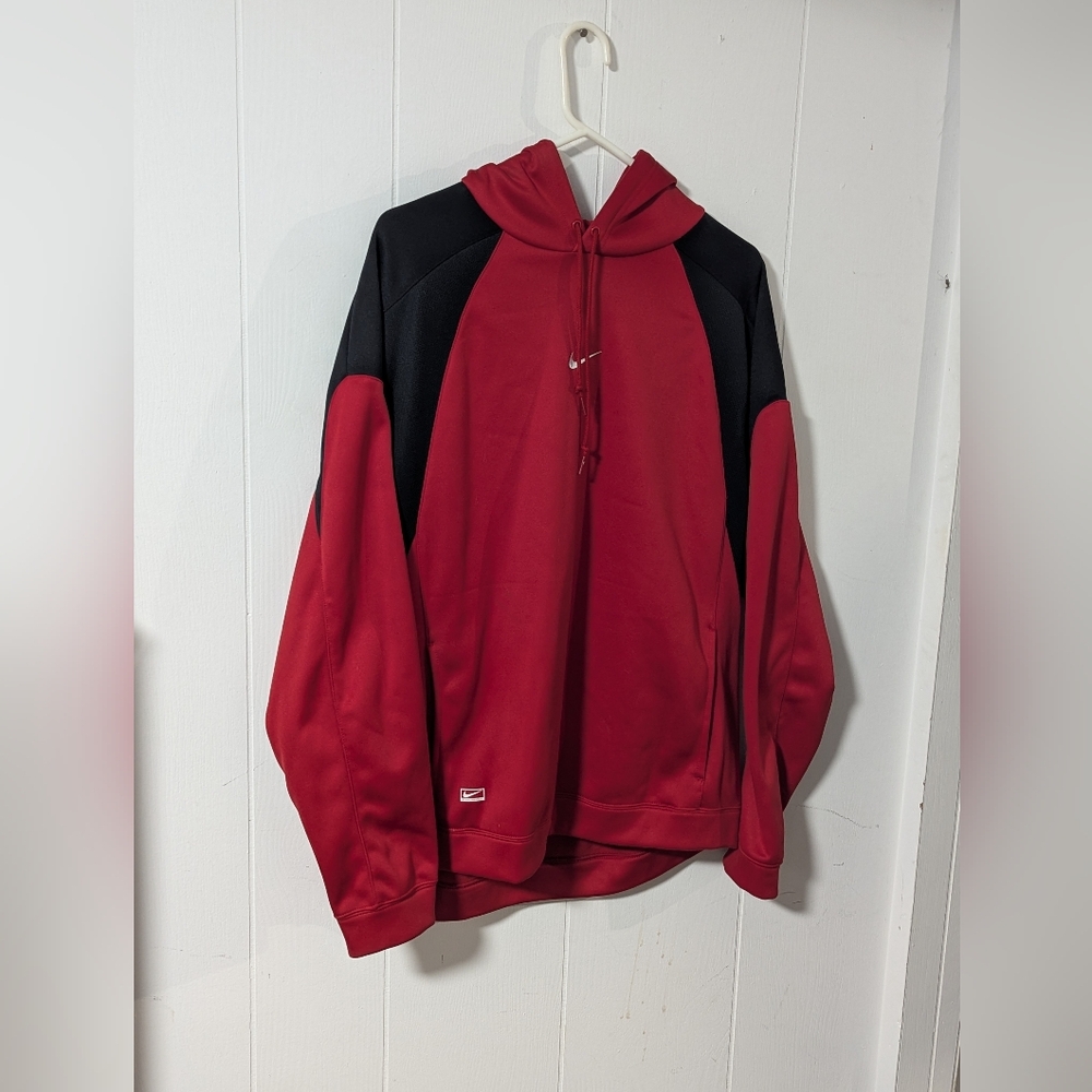 Nike Red And Black Dri Fit Hoodie - Picture 4 of 6